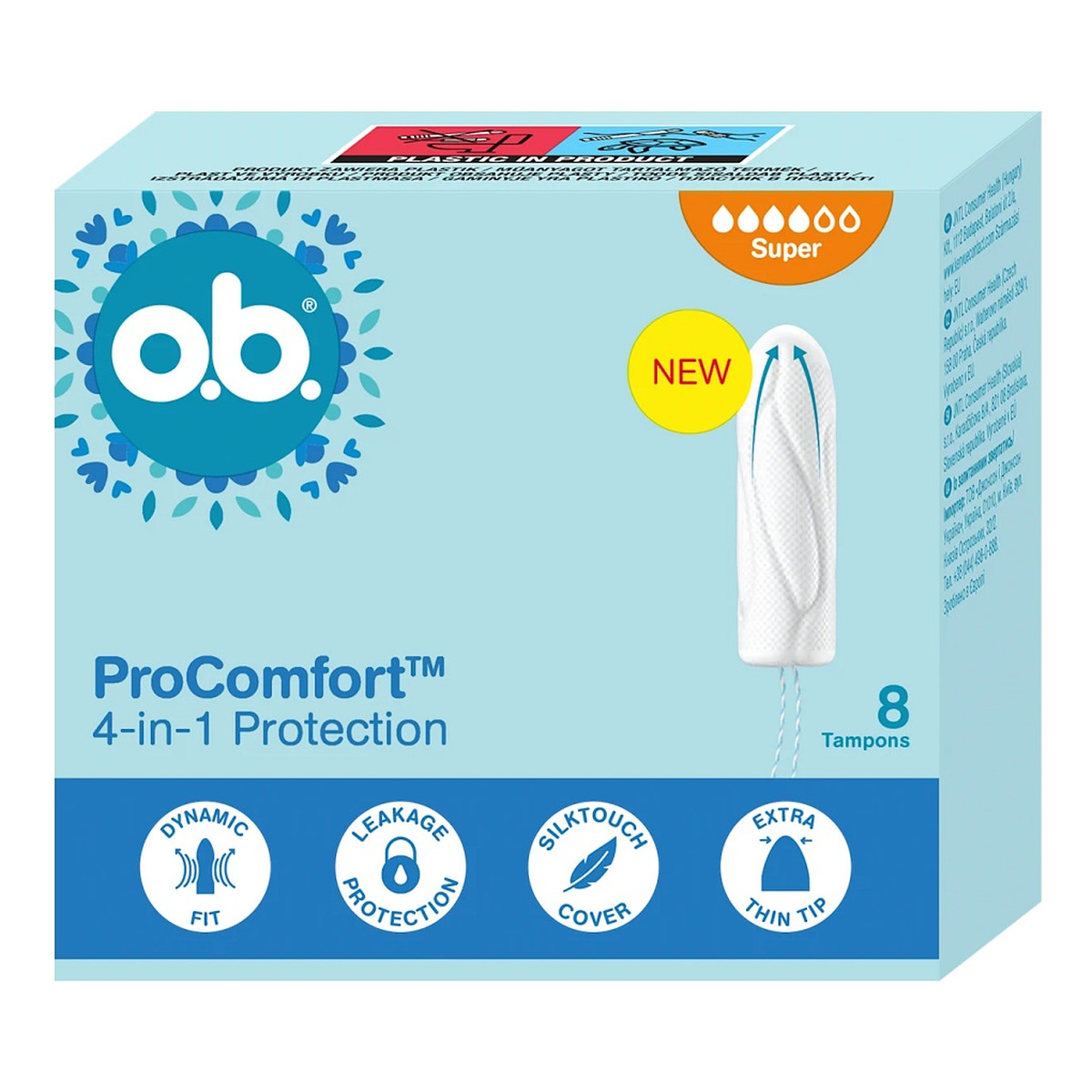 O.B. ProComfort Super tampony 8szt.