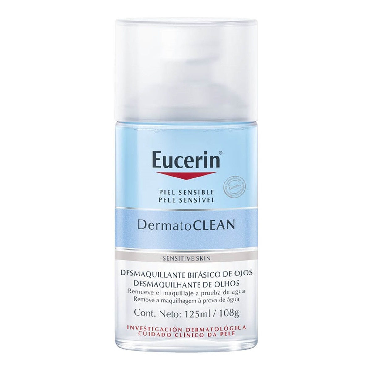 Eucerin Dermatoclean eye make-up remover płyn do demakijażu oczu 125ml