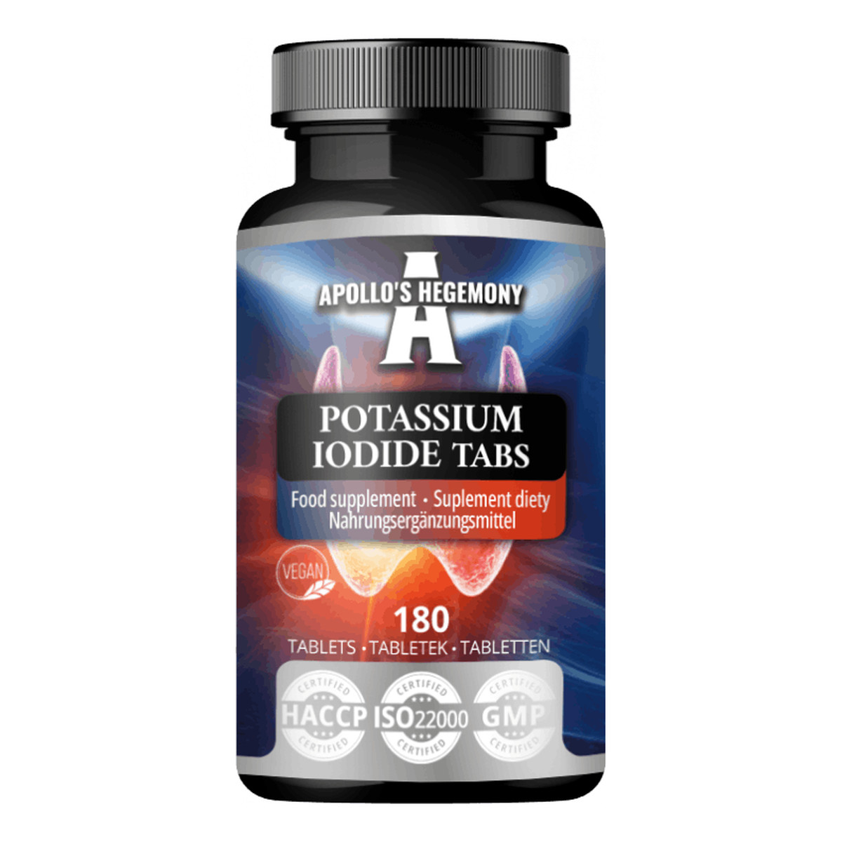 Apollo's Hegemony Potassium Iodide suplement diety 180 kapsułek