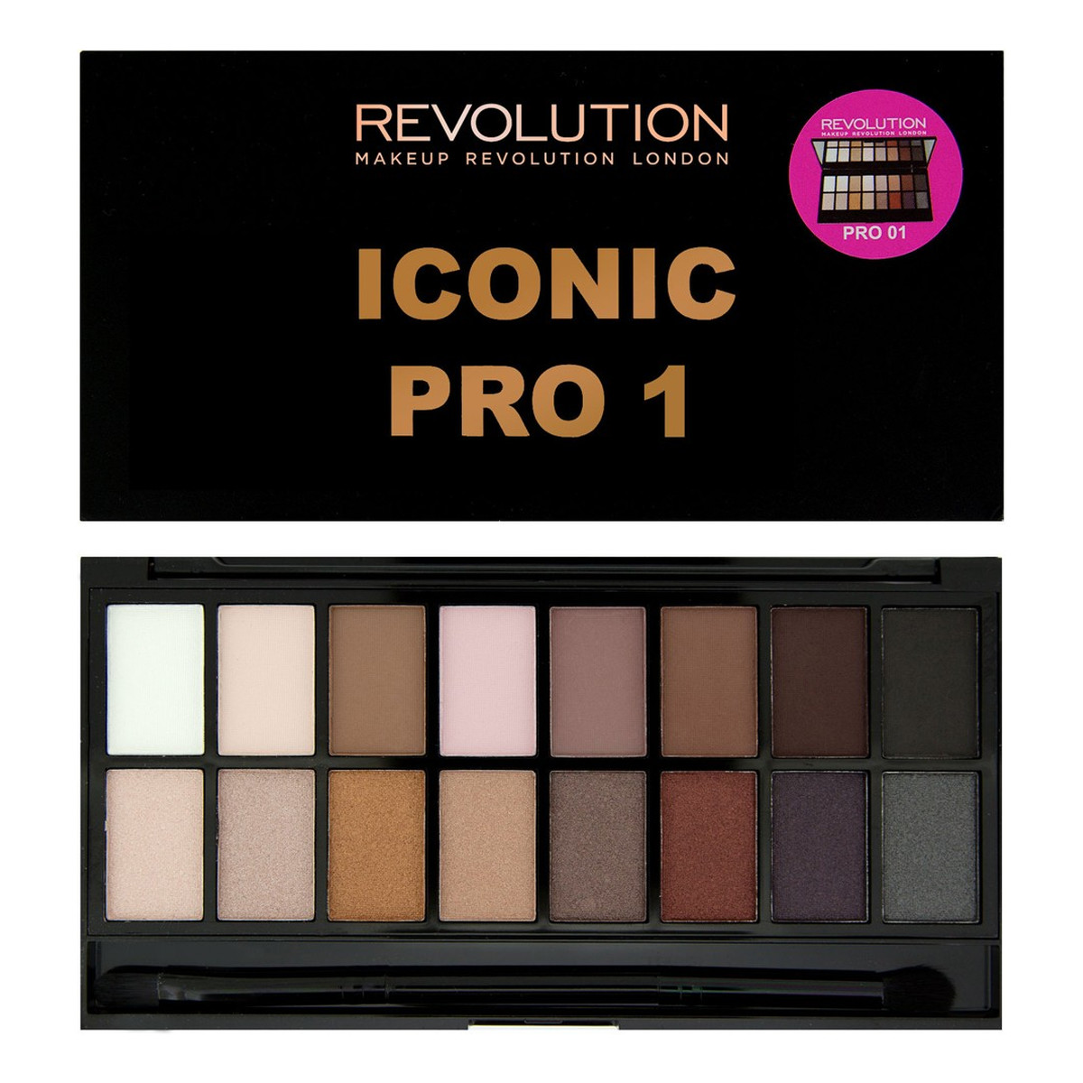 Makeup Revolution Salvation Palette Iconic Pro1 Paleta 16 Cieni Do Powiek 16g