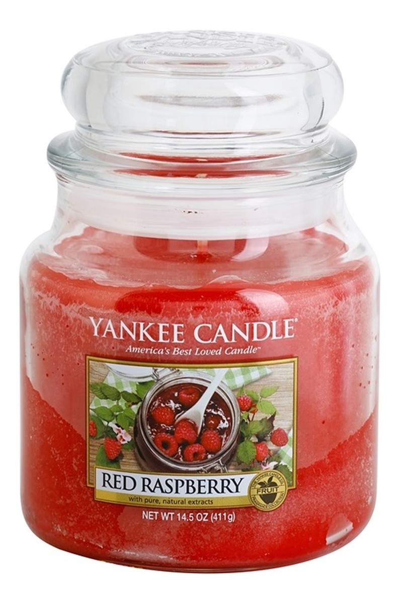 Świeca zapachowa mały słój red raspberry