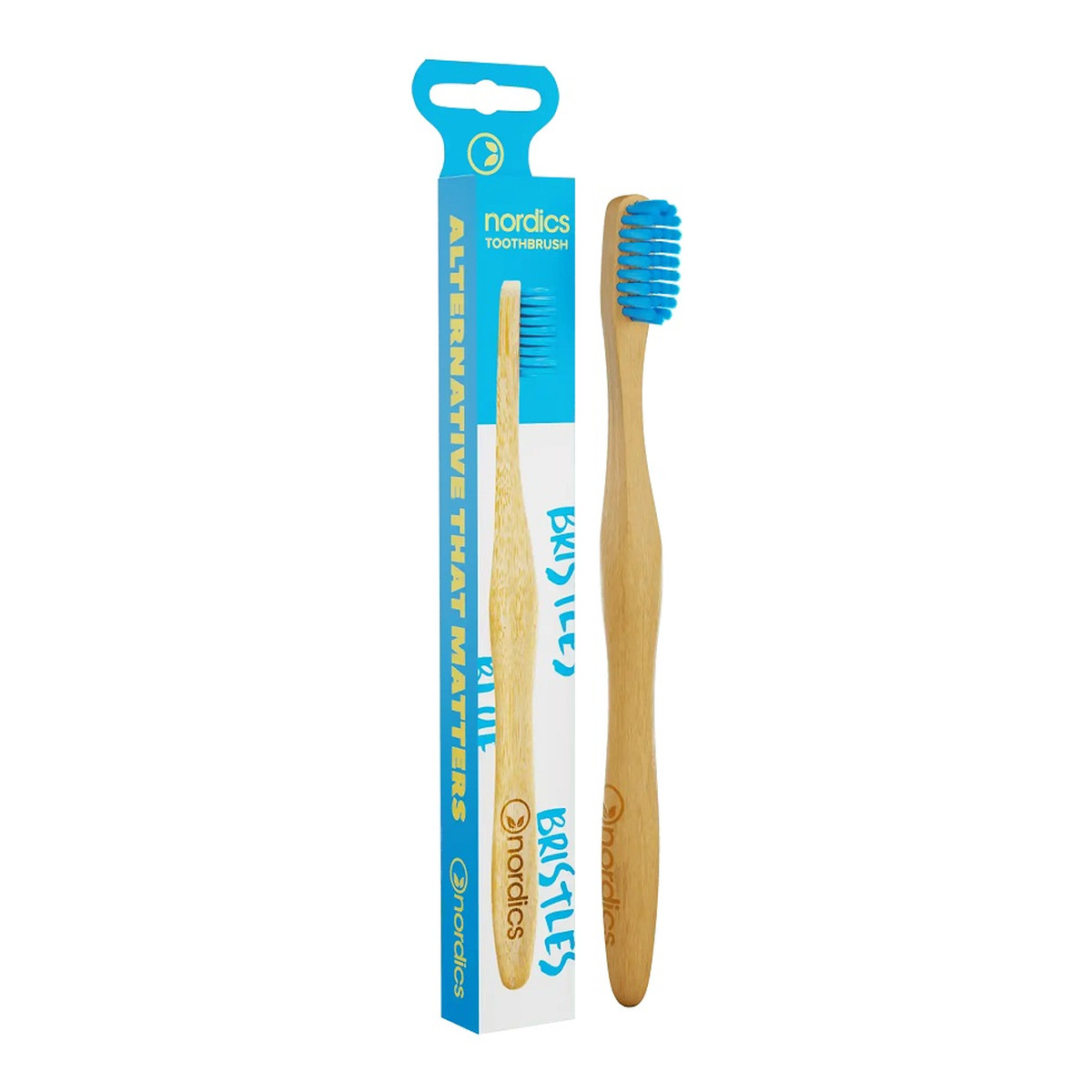 Nordics Bamboo toothbrush bambusowa szczoteczka do zębów blue