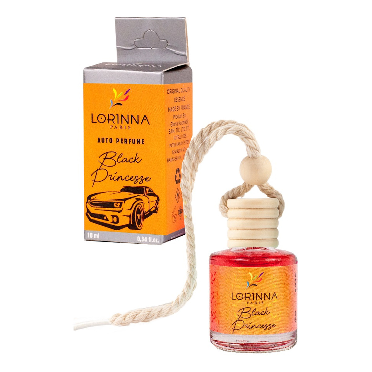 Lorinna Auto perfume zapach do samochodu black princesse 10ml