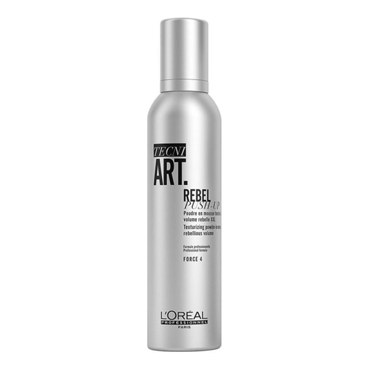 L`oreal Tecni Art Rebel Push-Up Texturizing Powder-In-Mousse teksuryzujący puder w piance dodający objętności Force 4 250ml