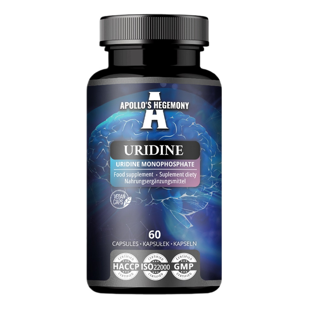Apollo's Hegemony Uridine suplement diety 60 Kapsułek