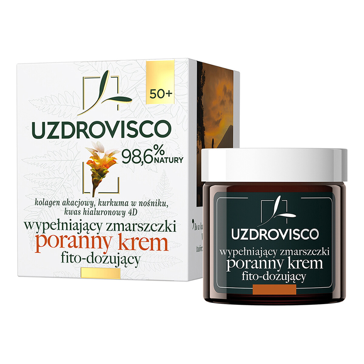Uzdrovisco Wypełniający zmarszczki poranny krem fito-dozujący Kurkuma 50ml