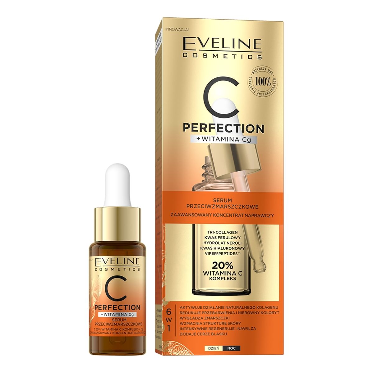 Eveline C-Perfection Serum przeciwzmarszczkowe z 20% witaminą C 18ml