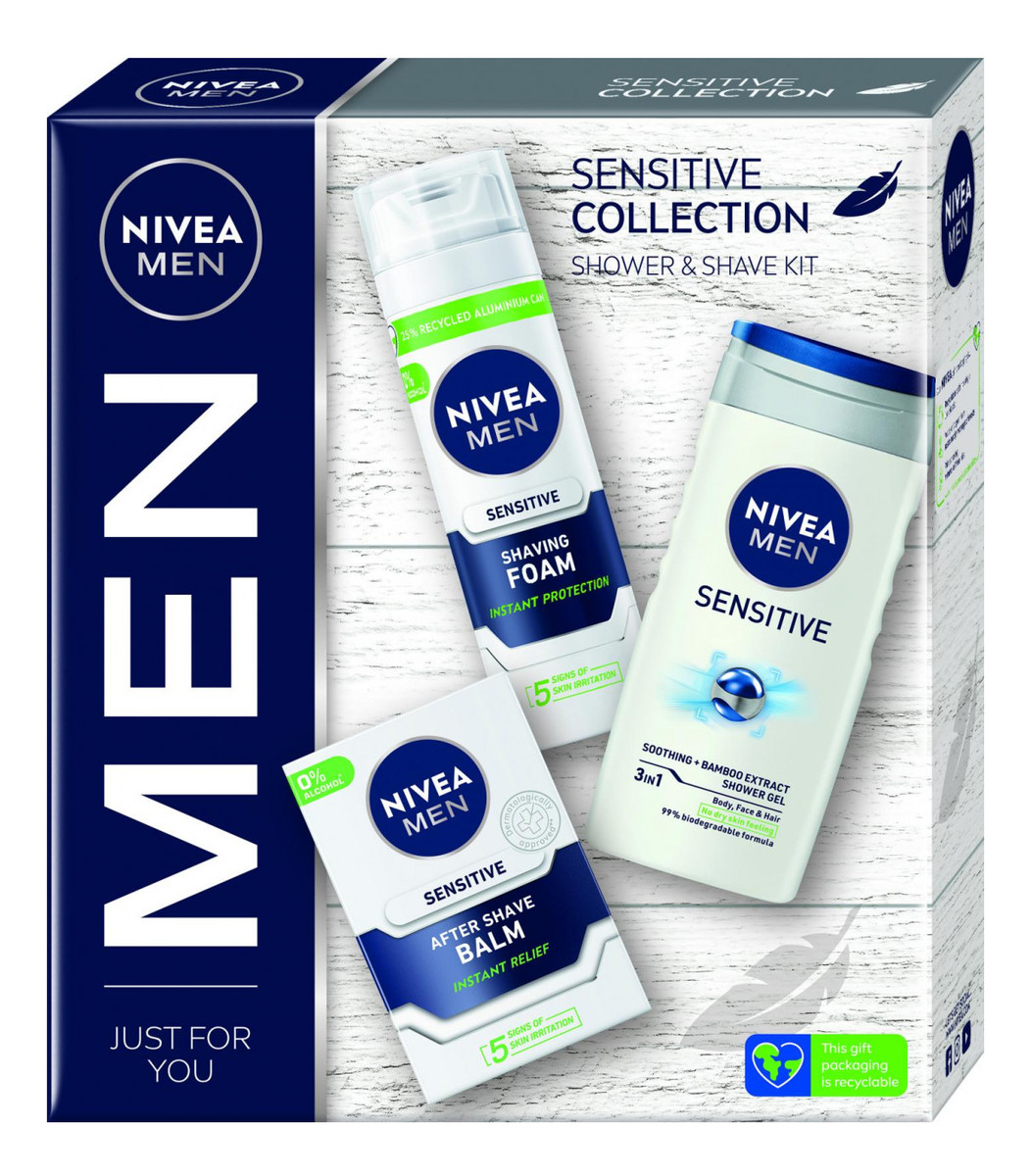 Nivea Men Sensitive Collection Zestaw Prezentowy Dla Mężczyzn Wizaż24 1806