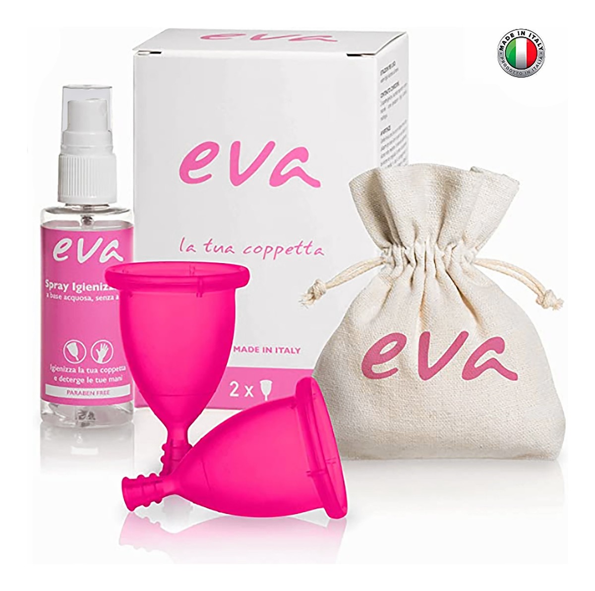 eva kubek menstruacyjny roz.s/m 2szt.róż