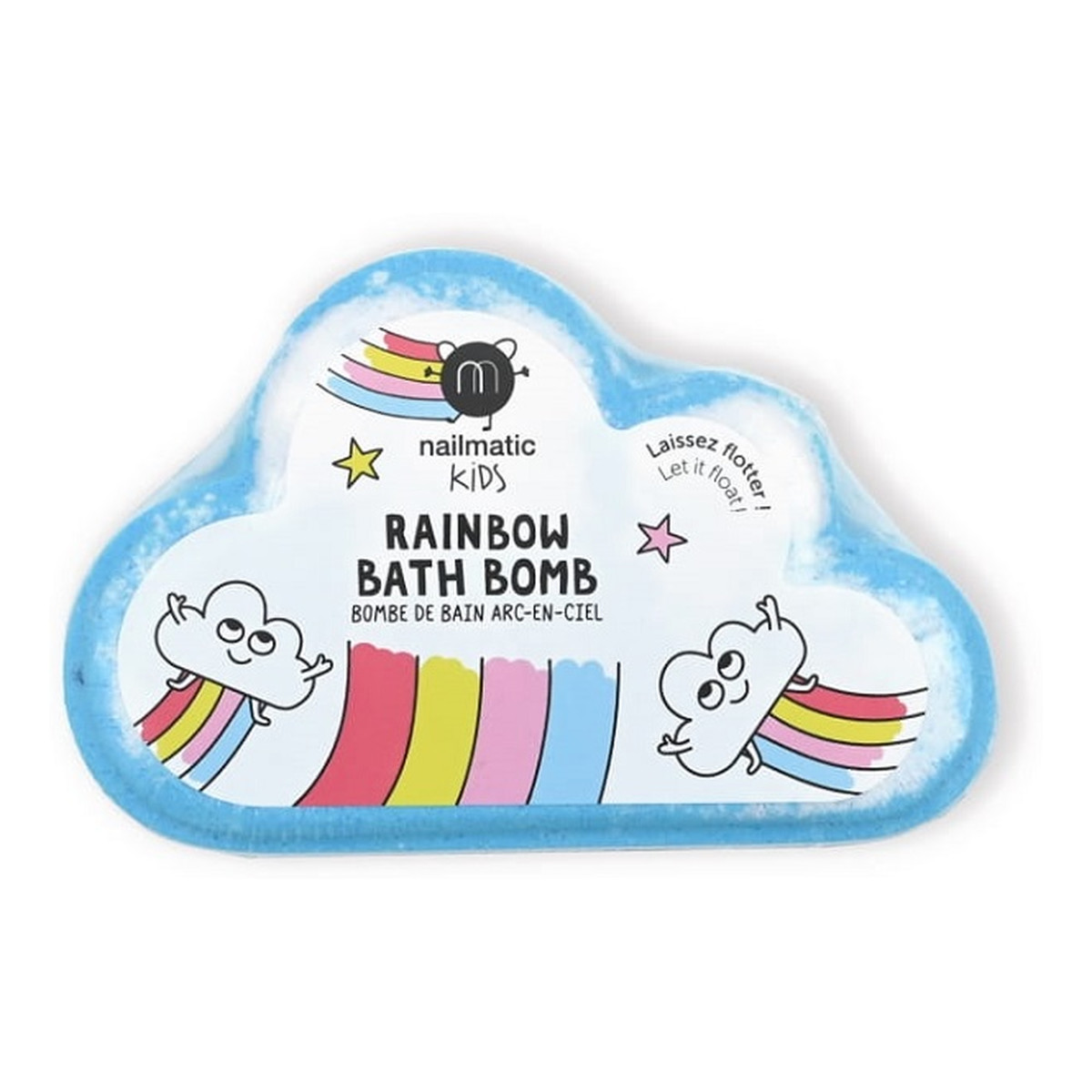 Nailmatic Kids rainbow bath bomb tęczowa kula do kąpieli dla dzieci