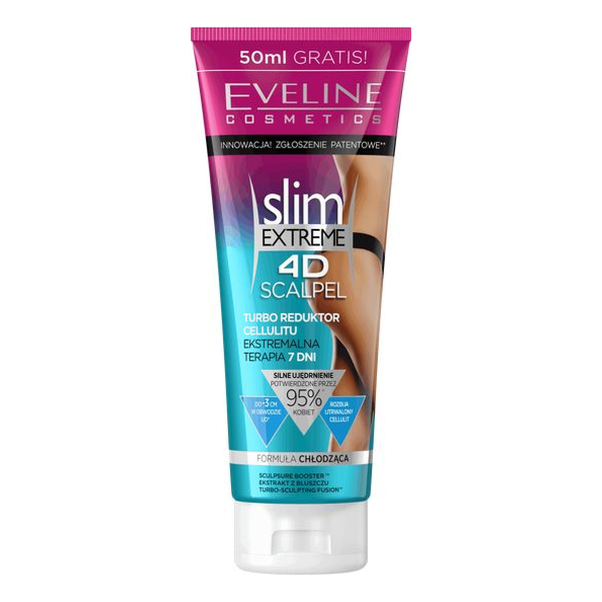 Eveline 4D Slim Extreme Scalpel Turbo Reduktor Cellulitu Do Ciała Ekstremalna Terapia 250ml