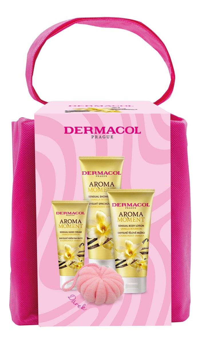 Zestaw żel pod prysznic 250ml + balsam do ciała 200ml + krem do rąk 100ml + myjka do ciała
