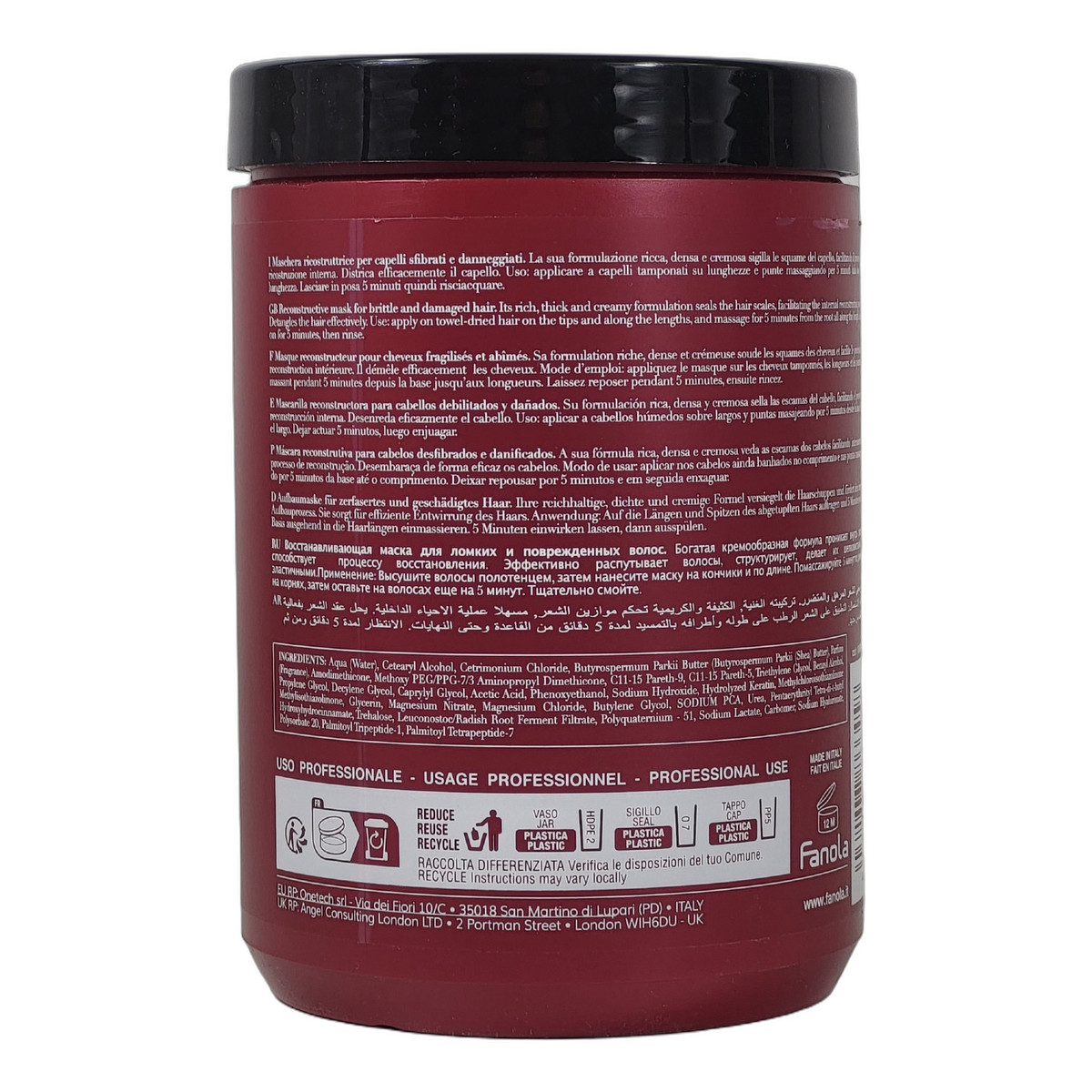 Fanola Botugen Maska Rekonstruująca do Włosów Zniszczonych 1000ml