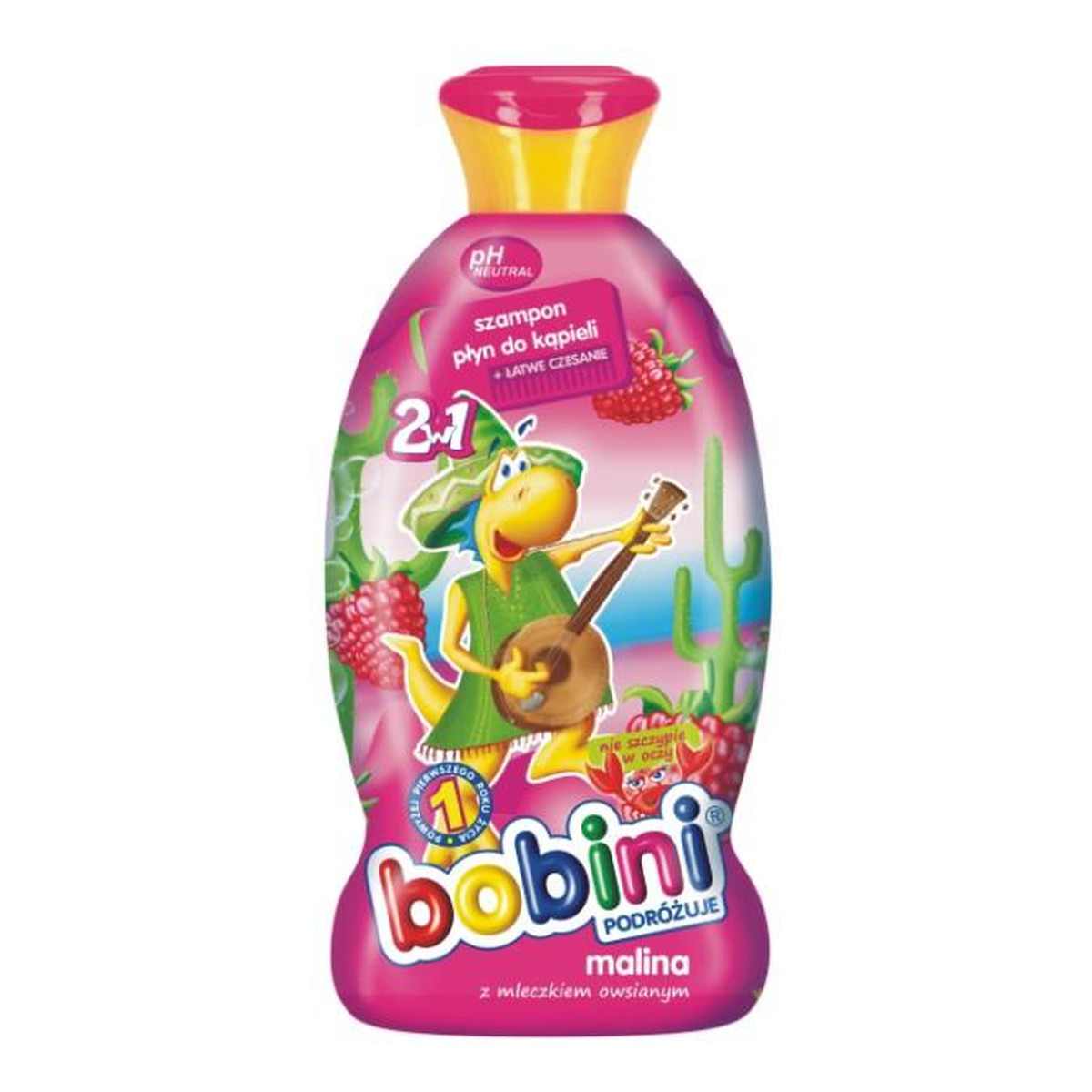 Bobini Szampon i Płyn Do Kąpieli Malina 400ml