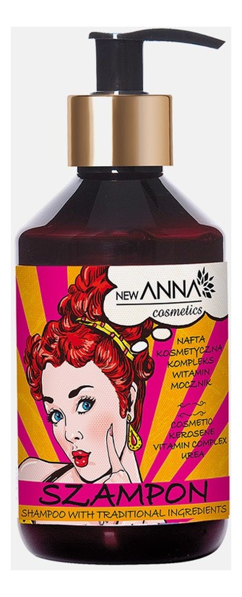 Szampon z naftą kosmetyczną kompleksem witamin i mocznikiem do włosów