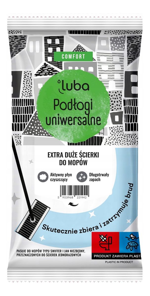 Comfort extra duże ścierki do podłóg uniwersalne 12szt