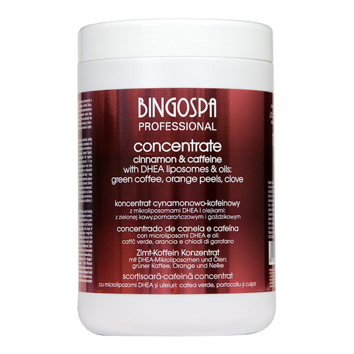 BingoSpa Professional Koncentrat cynamonowo - kofeinowy z mikroliposomami DHEA i olejkami: 1000ml