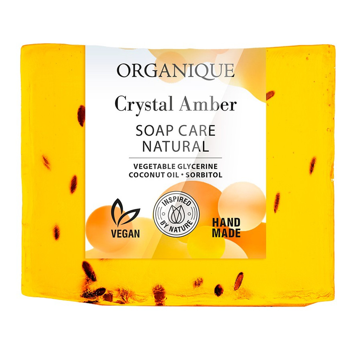 Organique Mydło naturalnie pielęgnujące crystal amber 100g