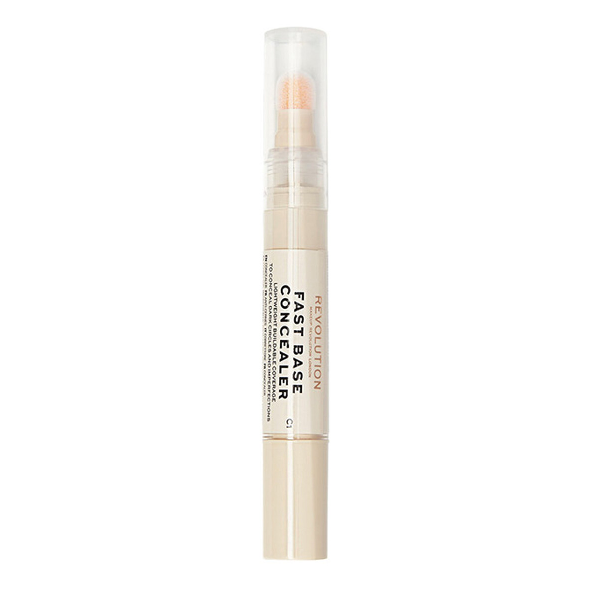 Makeup Revolution Fast Base Concealer Korektor Pod Oczy z gąbką 4ml