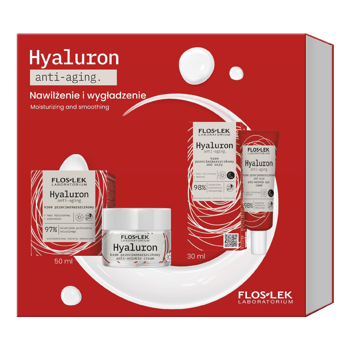 Flos Hyaluron Zestaw pielęgnacyjny do twarzy