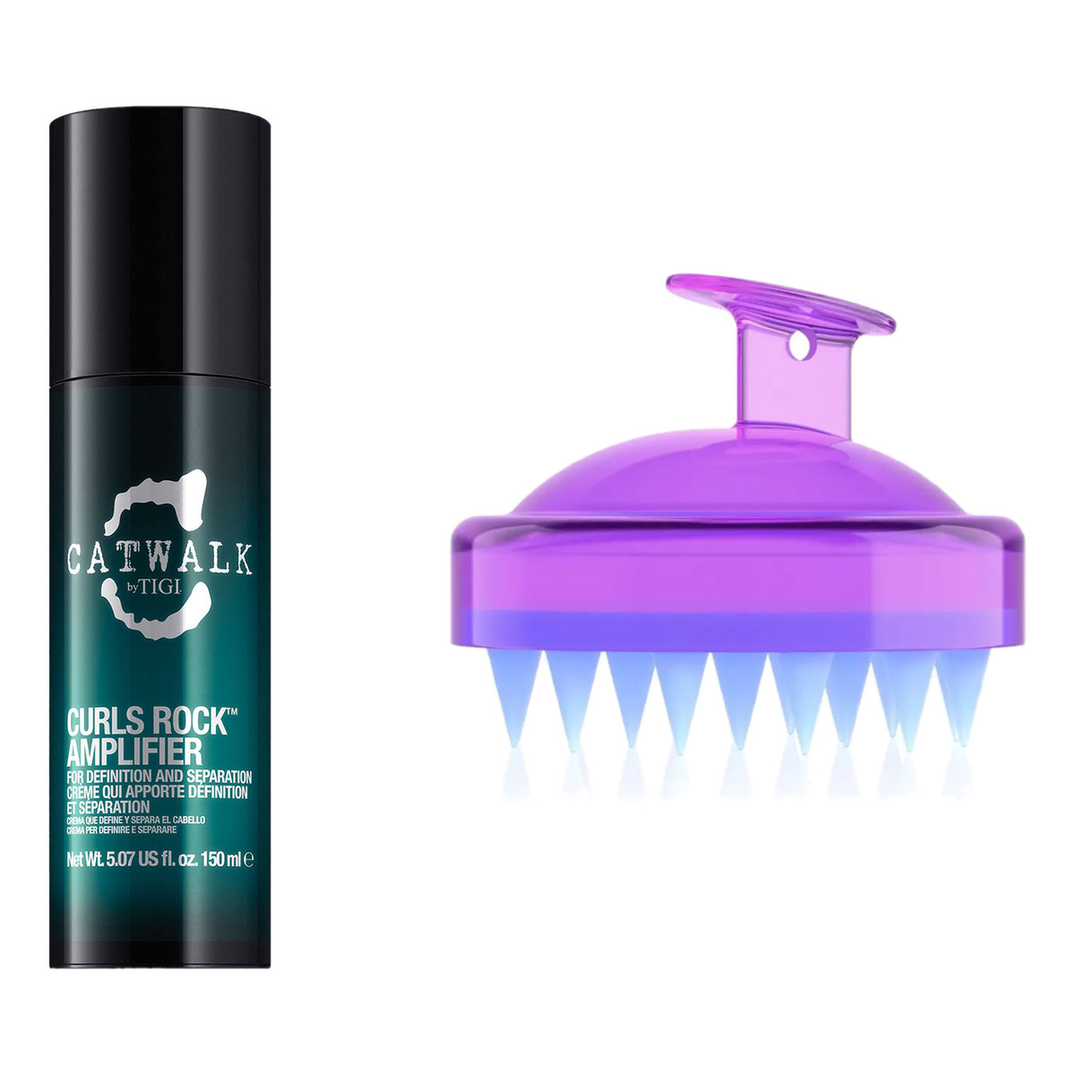 Tigi Catwalk Curls Rock Amplifier Definiujący krem do loków 150ml + Masażer