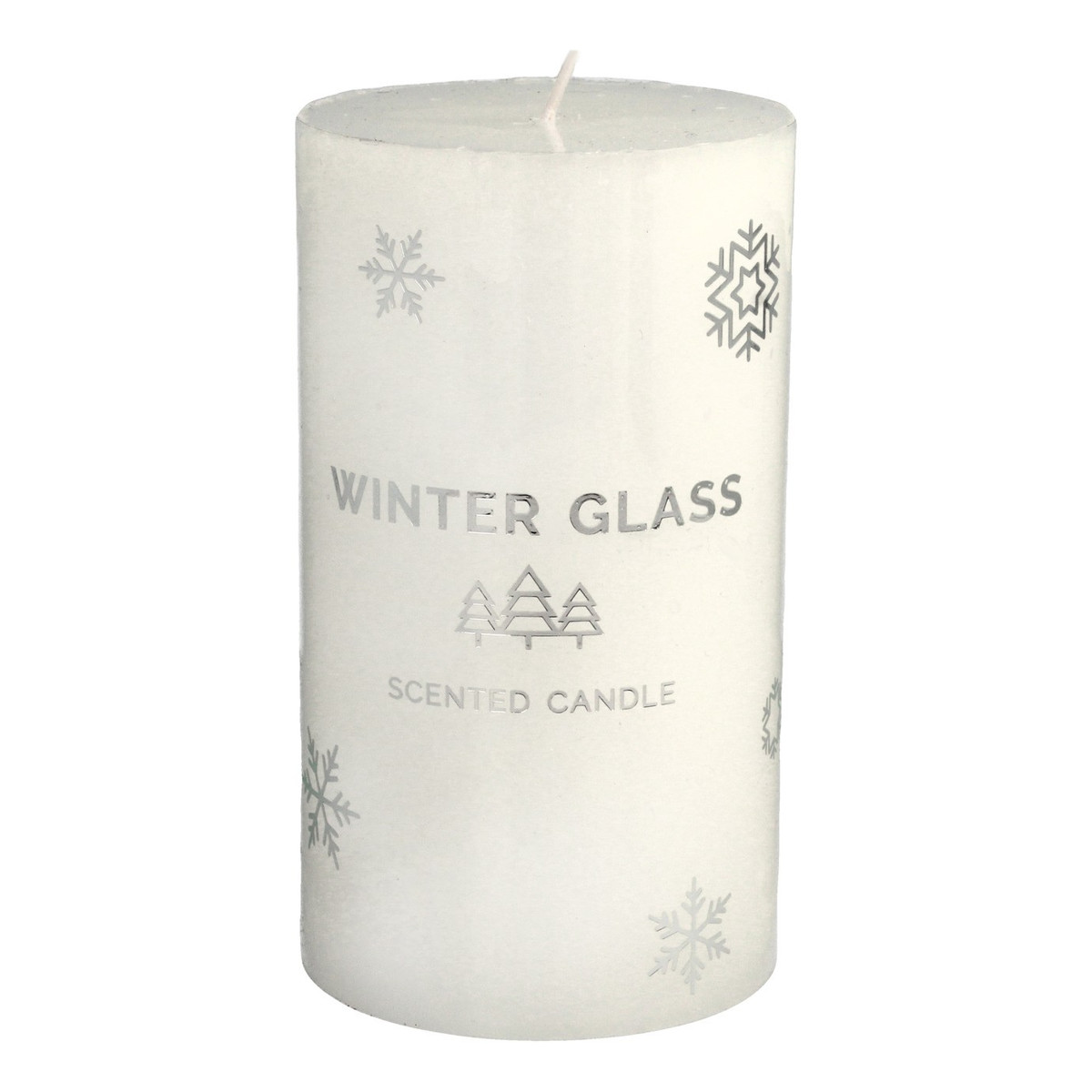 Artman Candles Świeca zapachowa Winter Glass biała - walec średni