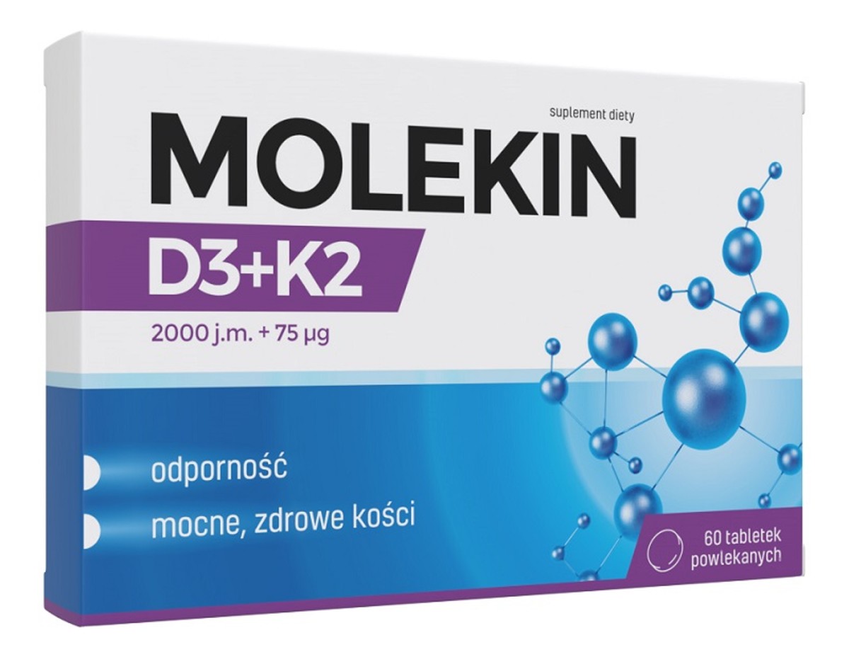 D3+k2 suplement diety 60 tabletek powlekanych