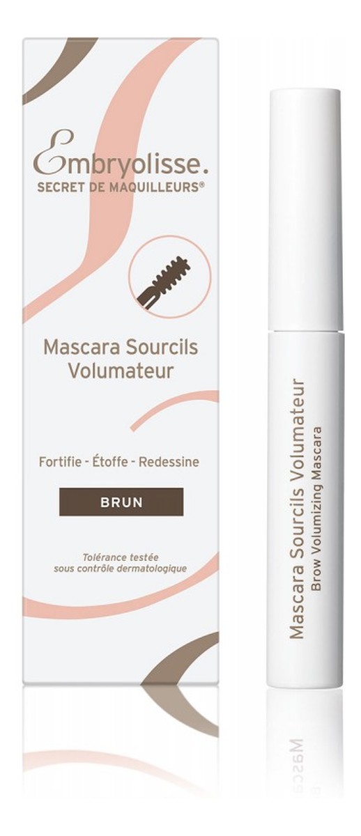 Brow volumizing mascara pogrubiająca maskara i pielęgnujące serum do brwi 2w1 deep brown