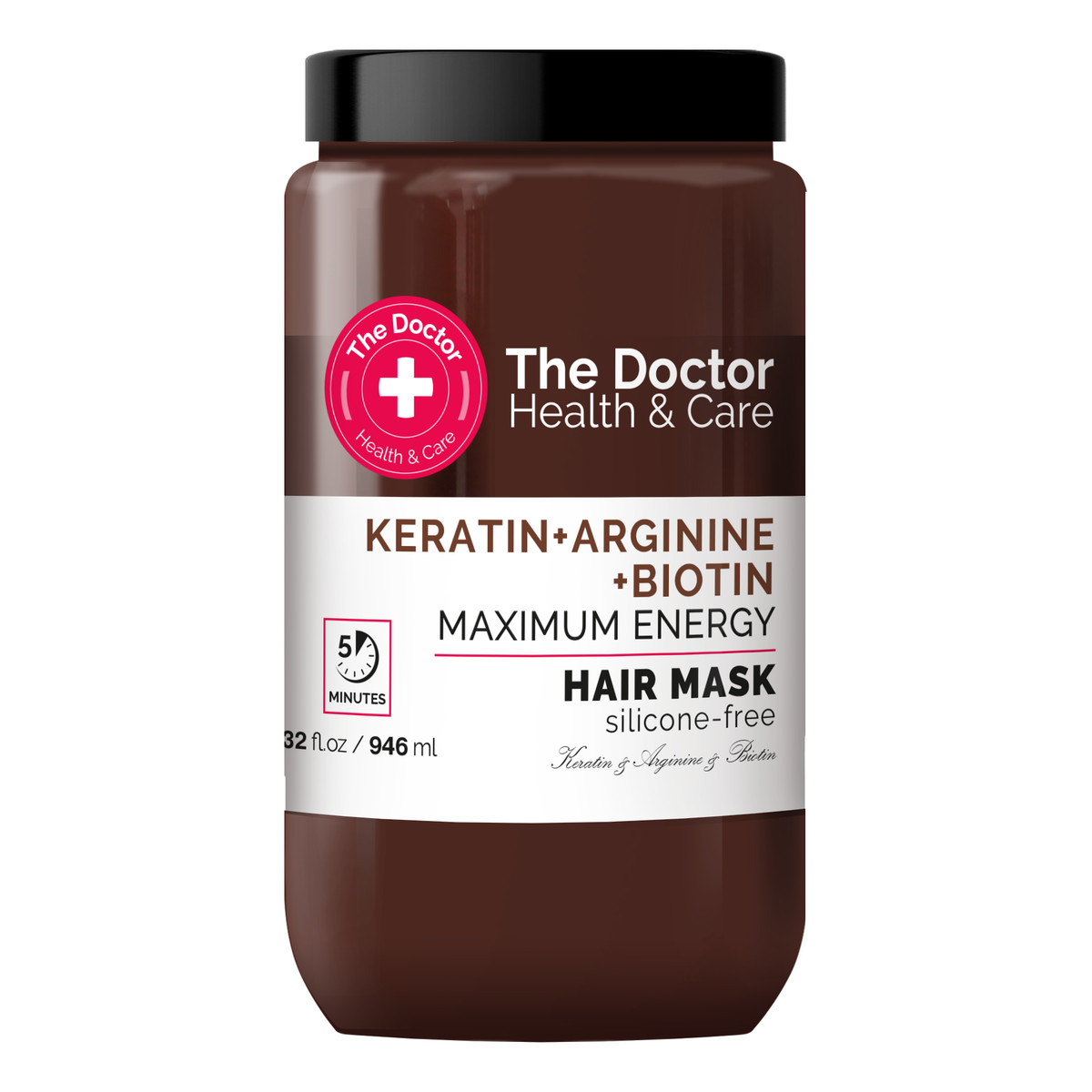 The Doctor Healh and Care Maska do włosów wzmacniająca Keratyna Arginina i Biotyna 946ml