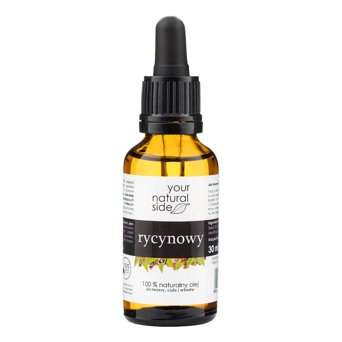 Your Natural Side Olej rycynowy nierafinowany z pipetką 30ml