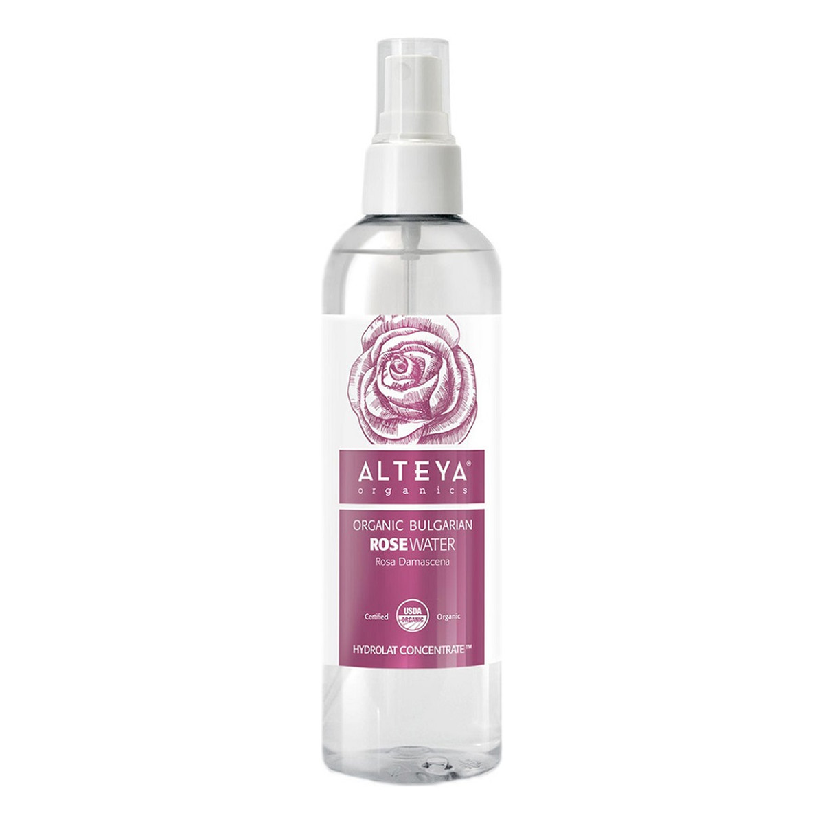 Alteya Organic Bulgarian Rose Water organiczna Woda różana w sprayu 250ml