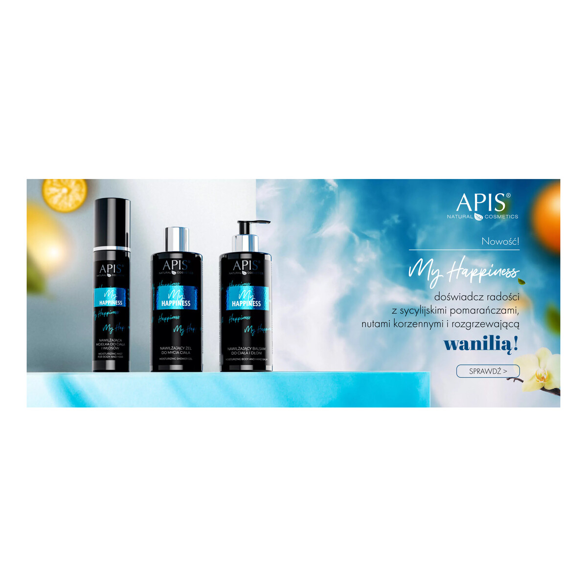 Apis My Happiness Nawilżający balsam do ciała i dłoni 300ml