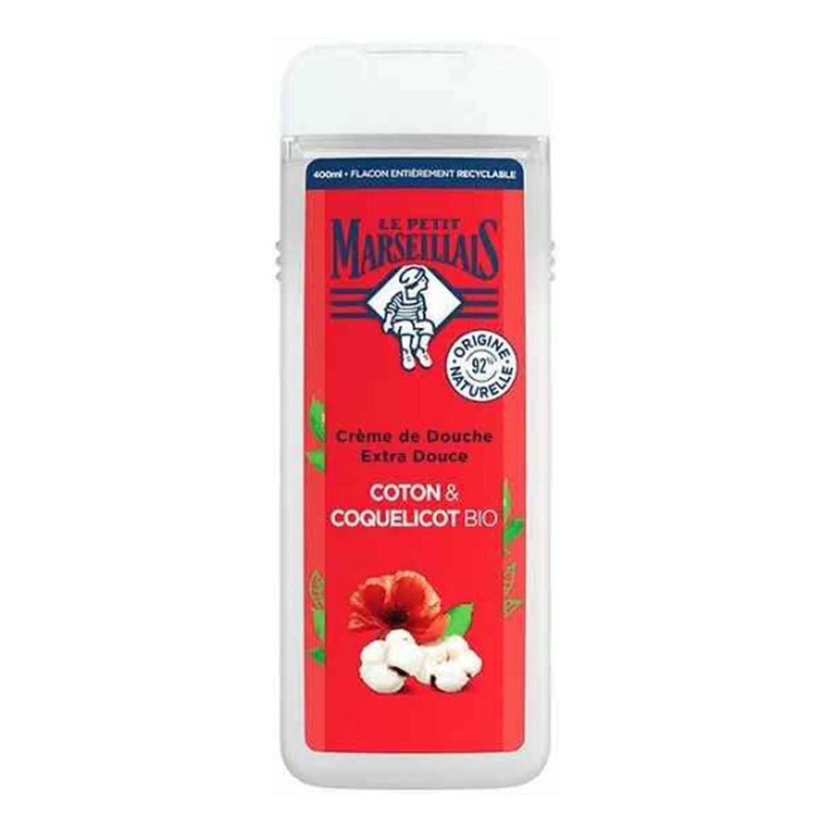 Le Petit Marseillais Żel pod prysznic Bio Mak & Bawełna 400ml