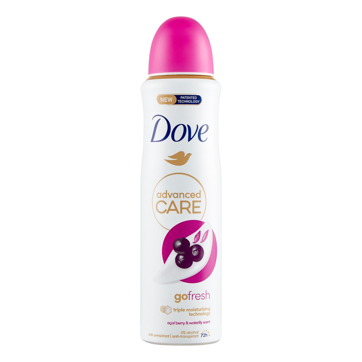 Dove Go Fresh Acai Berry & Waterlily Scent Antyperspirant w aerozolu 150ml