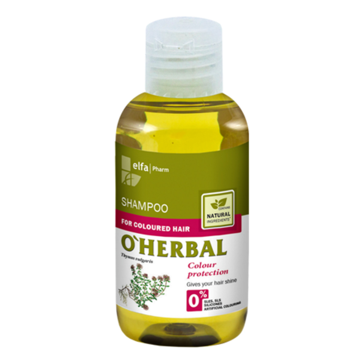 O'Herbal Elfa Pharm Szampon do włosów farbowanych z ekstraktem z macierzanki i tymianku 75ml