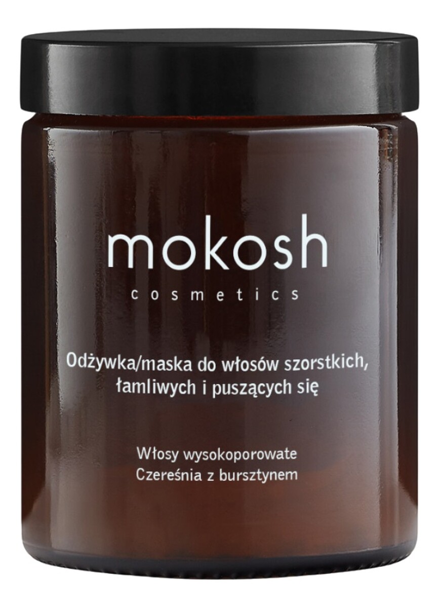 Odżywka/maska do włosów szorstkich łamliwych i puszących się czereśnia z bursztynem