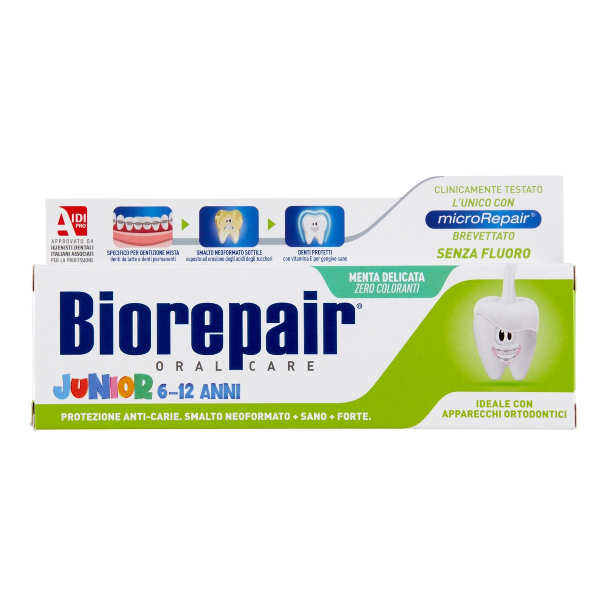 Biorepair Pasta do zębów bez fluoru Junior 6-12 lat 75ml