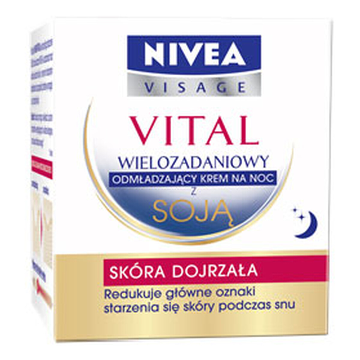 Nivea Vital Visage Wielozadaniowy Krem Odmładzający Na Noc z Soją 50ml