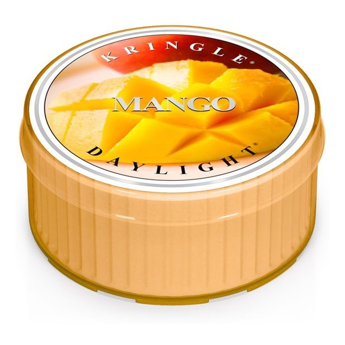 Kringle Candle Coloured Daylight Mango Świeczka Zapachowa Mango