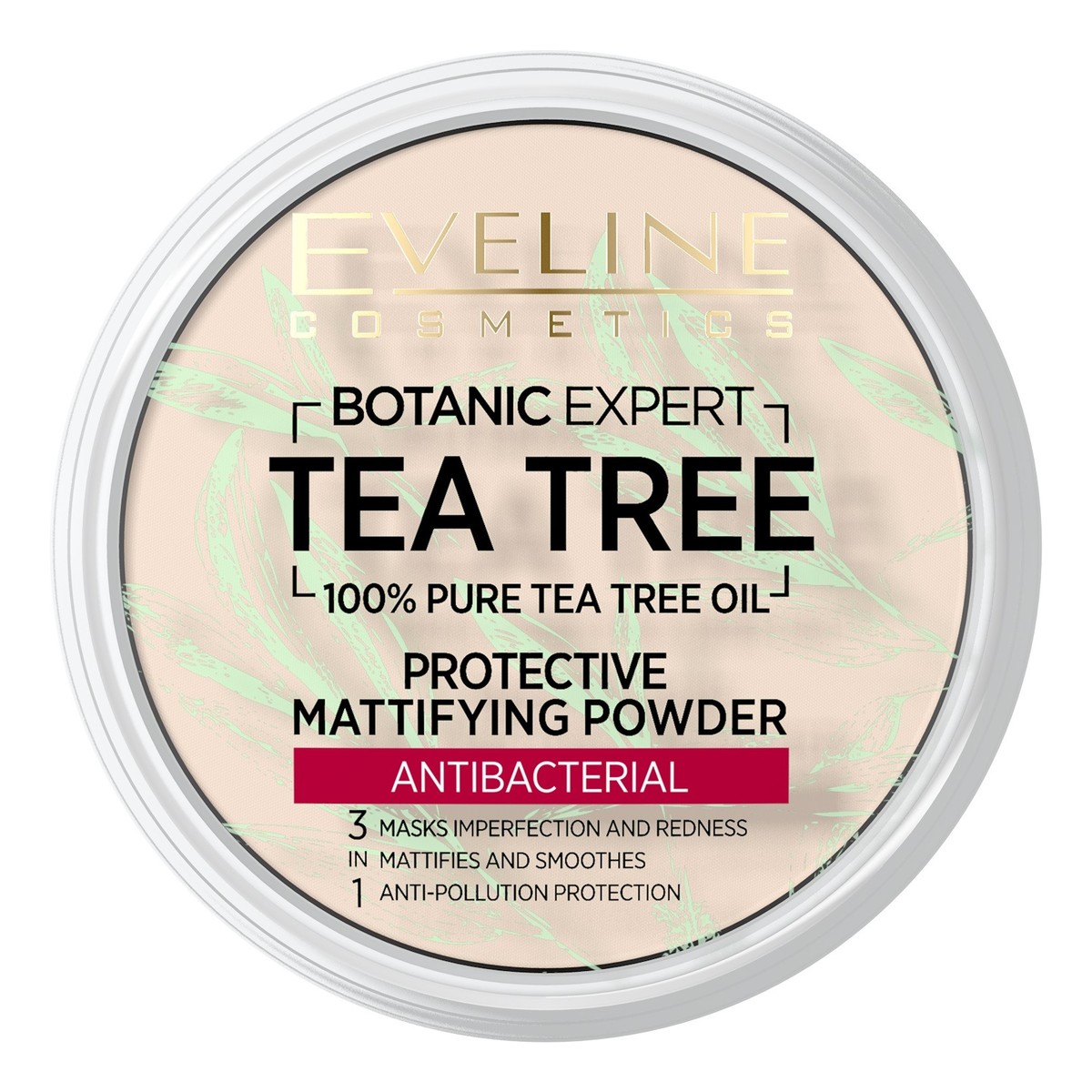 Eveline Botanic Expert Tea Tree Antybakteryjny puder matujący i ochronny 12g