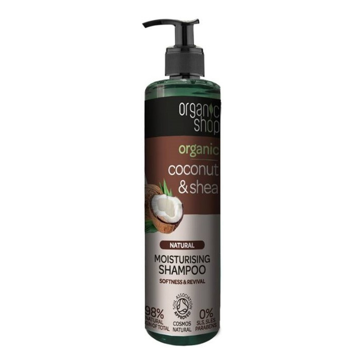Organic Shop Szampon nawilżający do włosów Organiczny Kokos & Shea 280ml