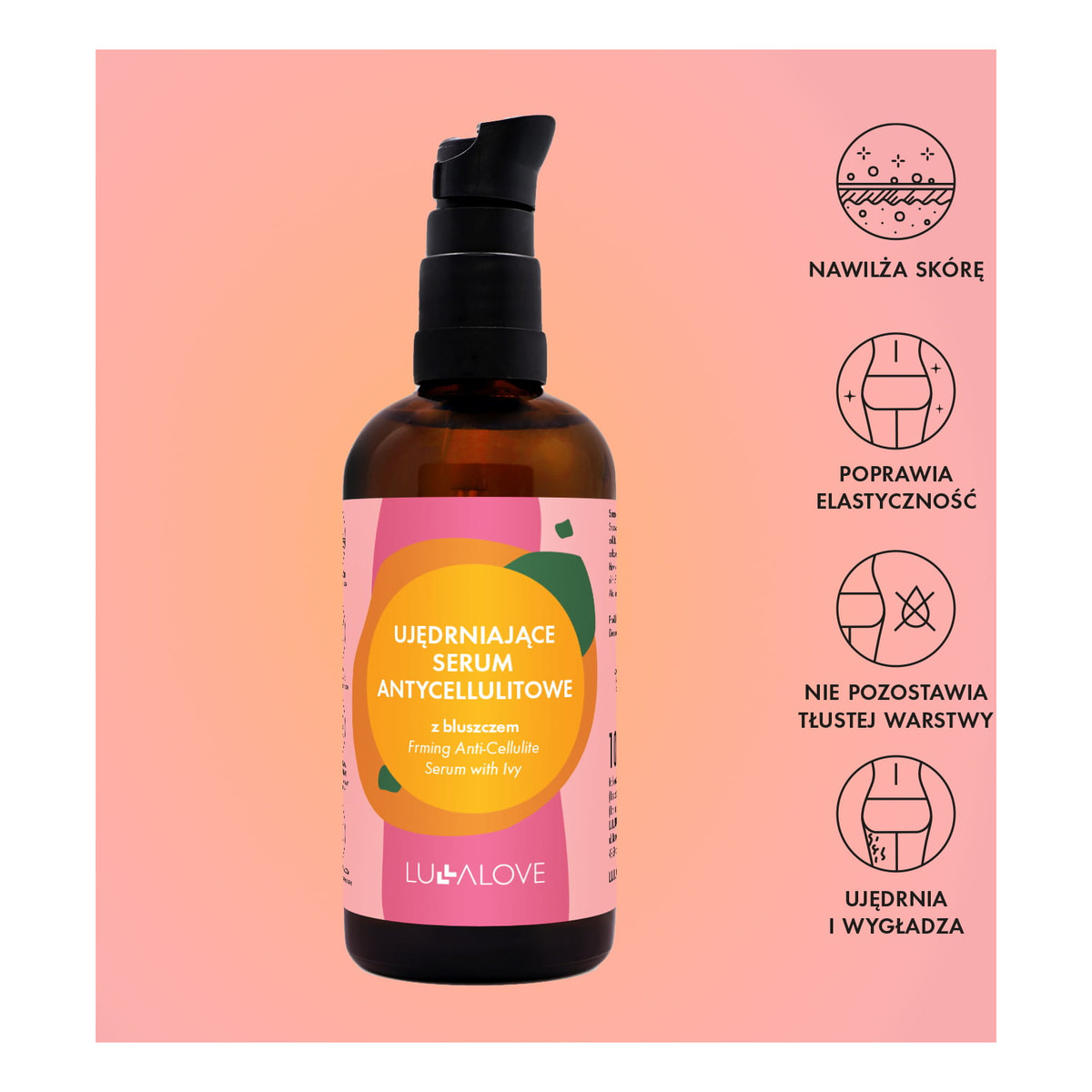 Lullalove Ujędrniające serum antycellulitowe z bluszczem 100ml