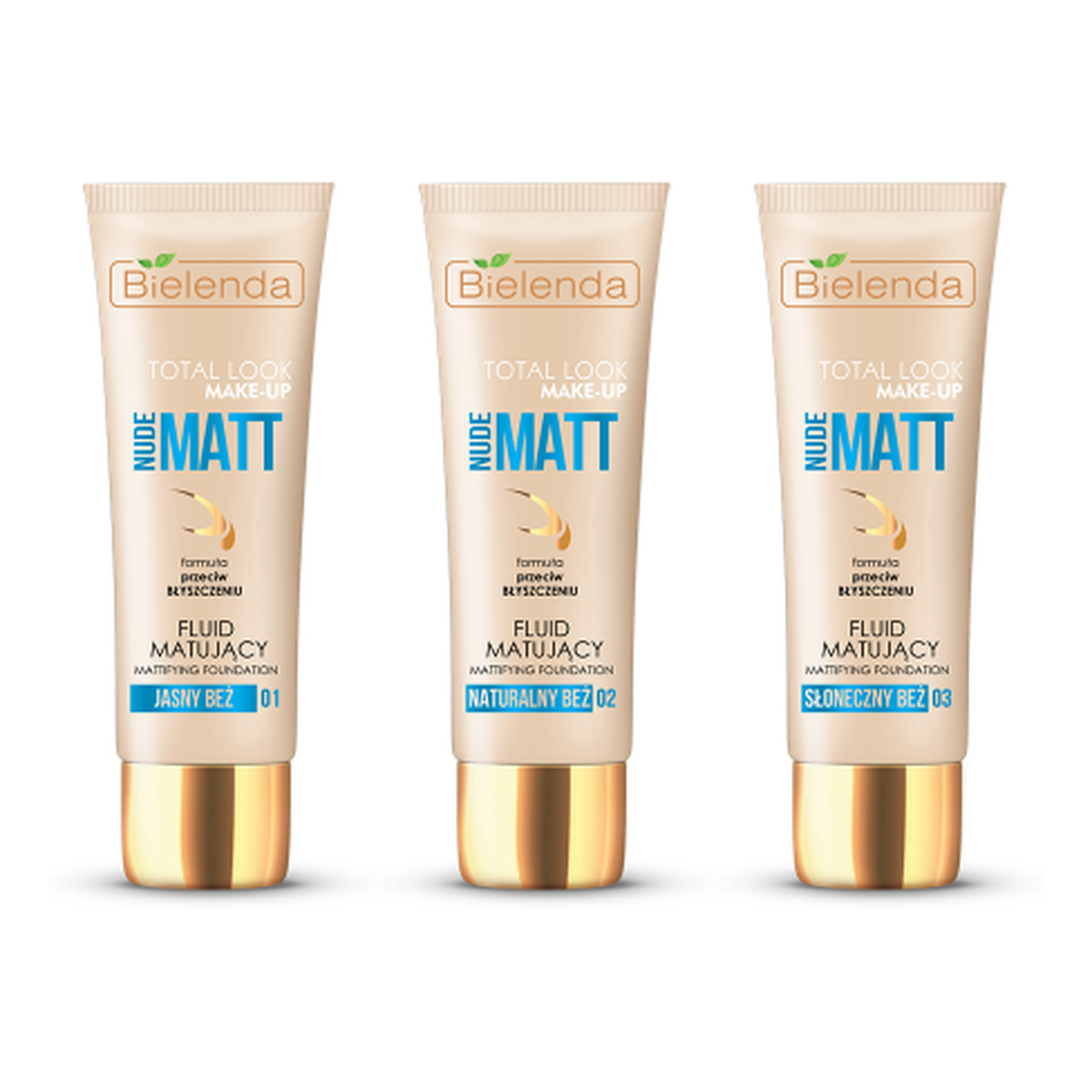 Bielenda Total Look Make-Up Nude Matt Fluid Matujący 30ml