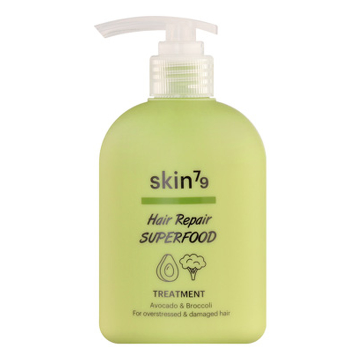 Skin79 Hair Repair Superfood Treatment Odżywka do przeciążonych i zniszczonych włosów Avocado & Broccoli 230ml