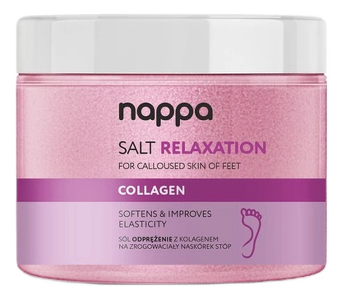 Nappa lawendowa sól odprężenie na zrogowaciały naskórek stóp