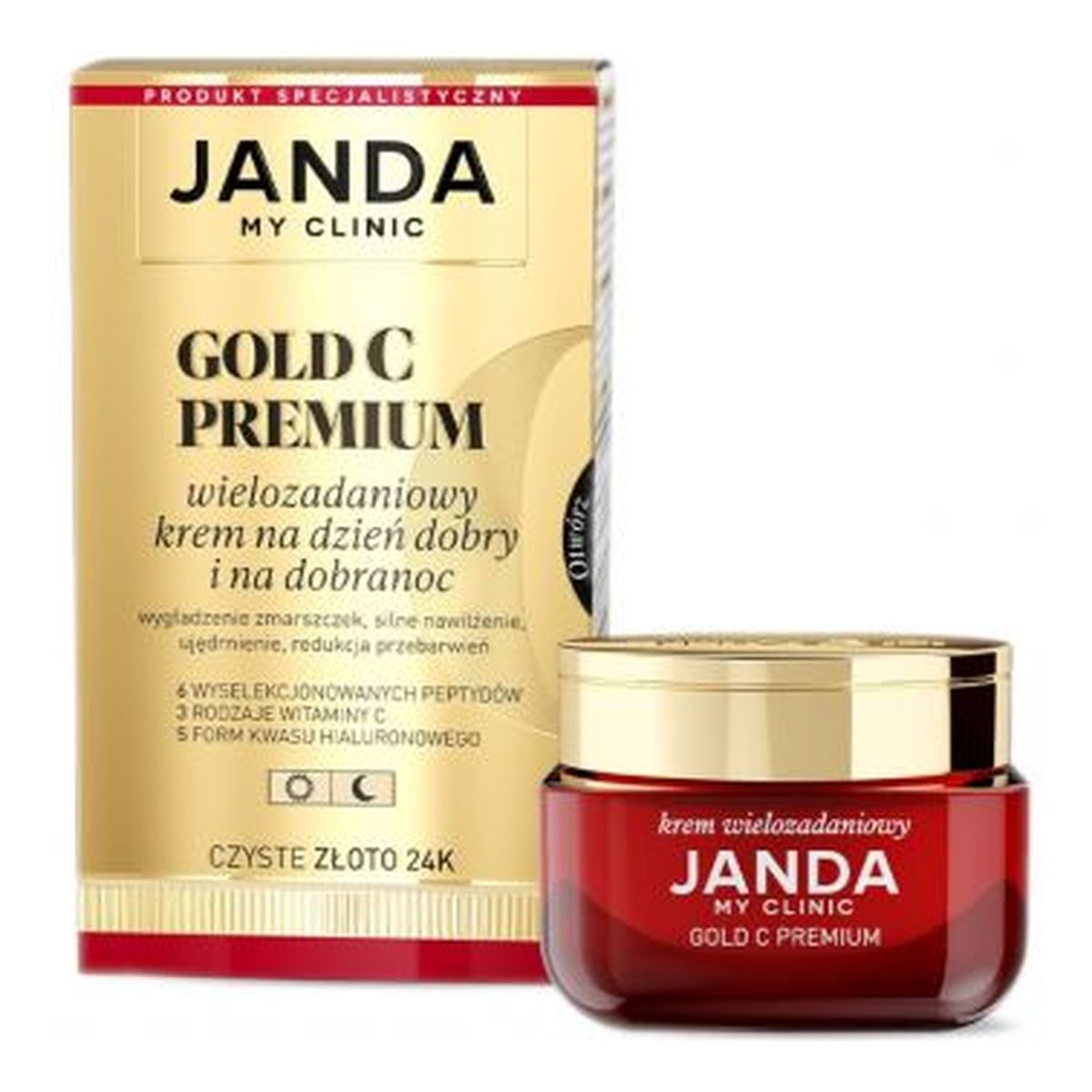 Janda Gold C Krem wielozadaniowy na dzień dobry i na dobranoc 50ml