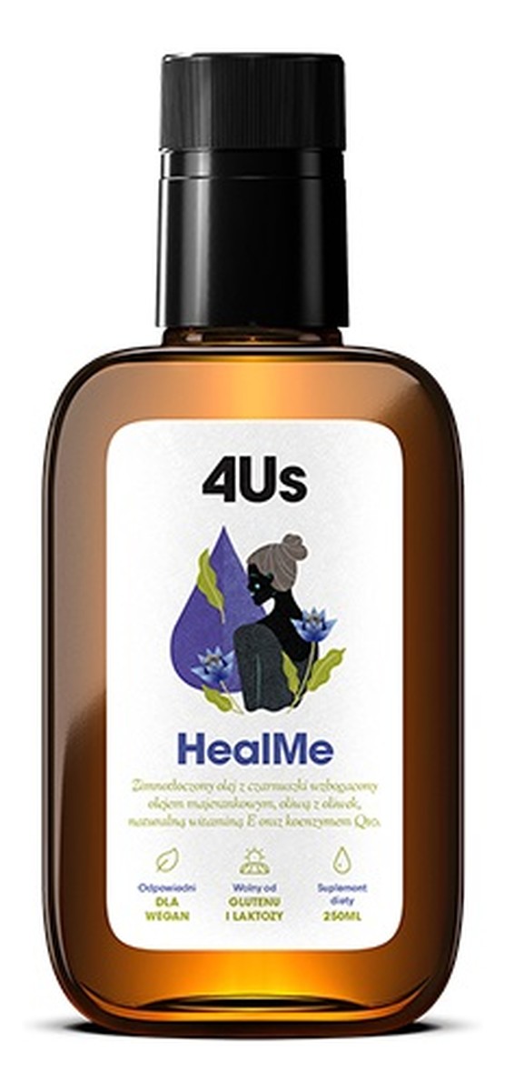 4us healme zimnotłoczony olej z czarnuszki suplement diety
