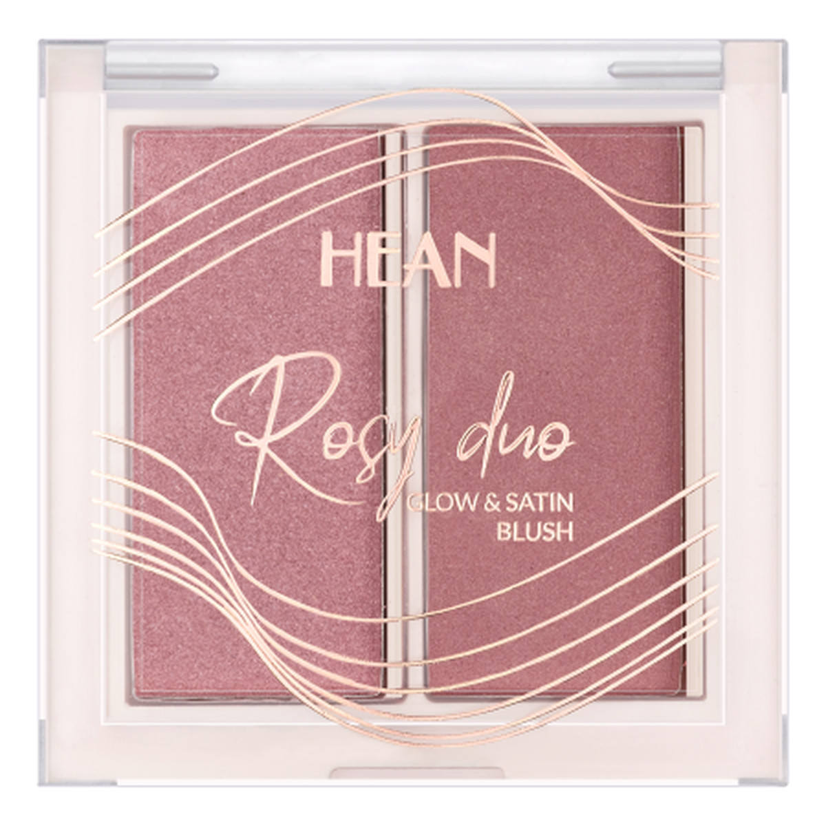 Hean Rosy Duo Paletka Róży Glow & Satin Blush 6g
