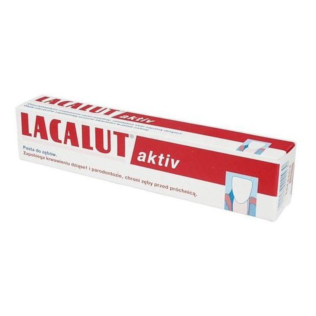 Lacalut Aktiv Pasta Do Zębów Przeciw Paradontozie i Próchnicy 75ml