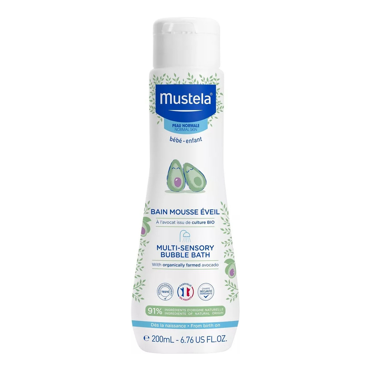 Mustela Multi-sensory bubble bath płyn do kąpieli dla dzieci i niemowląt 200ml